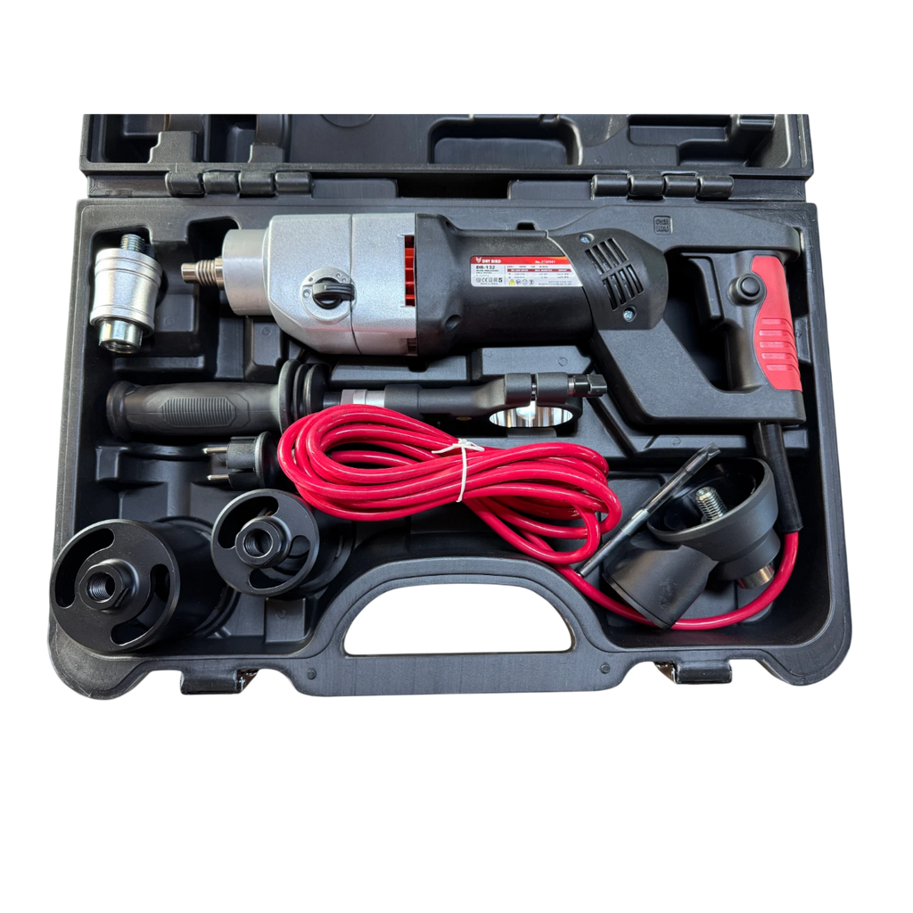 SET: BYCON DB-132 Kernbohrmaschine + Dosensenker 68 / 82 mm + Absaugung