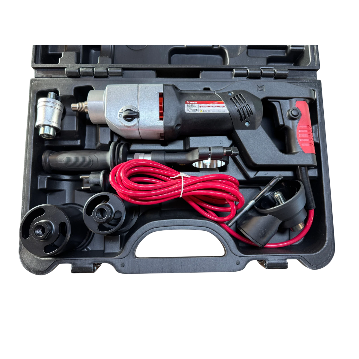 SET: BYCON DB-132 Kernbohrmaschine + Dosensenker 68 / 82 mm + Absaugung