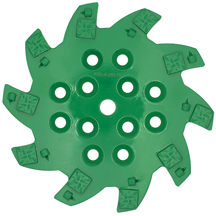 Diamant-Schleifteller Ø 250 mm - PKD - Farbe, PVC, Klebstoff - Stützsegment - PREMIUM