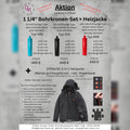 1 1/4" Bohrkronen-Set + STRAUSS 3-in-1 Heizjacke
